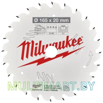 Пильный диск Milwaukee 4932471294